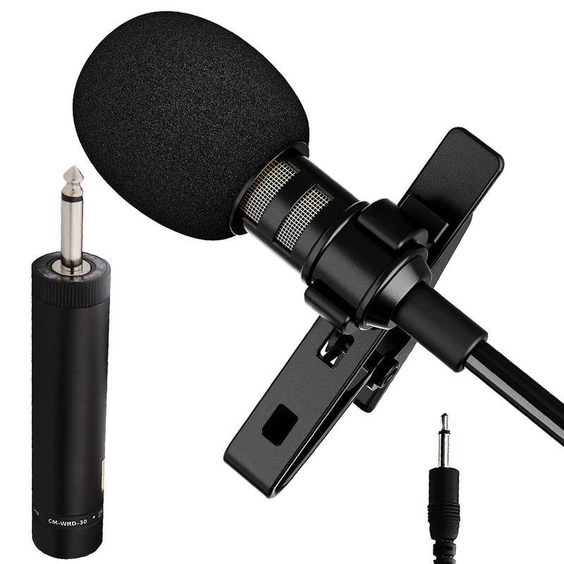 5 Core Lavalier Microphone for iPhone & Tablet External Clip On Mini Lapel Mic for Video Recording & Vlogging with 3.5mm Connector -CM-WRD 30-1