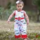 AnnLoren Baby/Toddler Girls Boutique Fun Farm Animal Romper-4