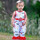 AnnLoren Baby/Toddler Girls Boutique Fun Farm Animal Romper-3