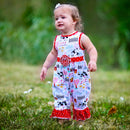 AnnLoren Baby/Toddler Girls Boutique Fun Farm Animal Romper-2