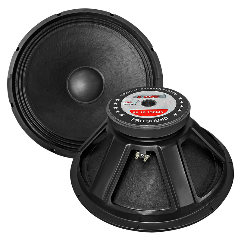 5 CORE 18 Inch Subwoofer Speaker 850W Peak High Power Handling 500W RMS 18" Replacement 8 Ohm Pro Audio DJ Sub Woofer w/ CCAW Voice Coil Steel Frame 97oz Magnet - FR 18 190 MS-0