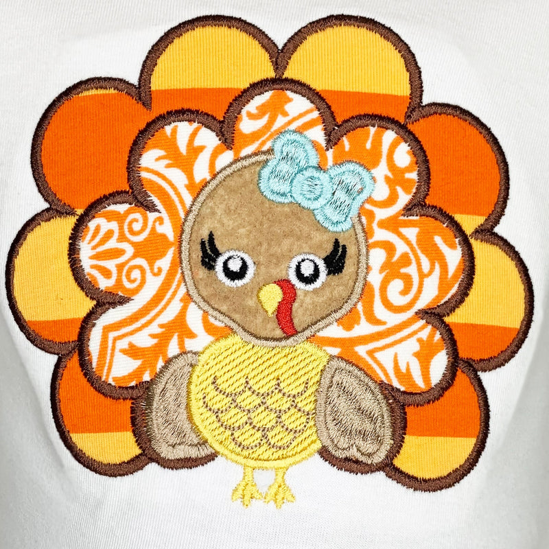 AnnLoren Big Little Girls Autumn Turkey Tunic & Leggings Holiday Thanksgiving Clothes-6