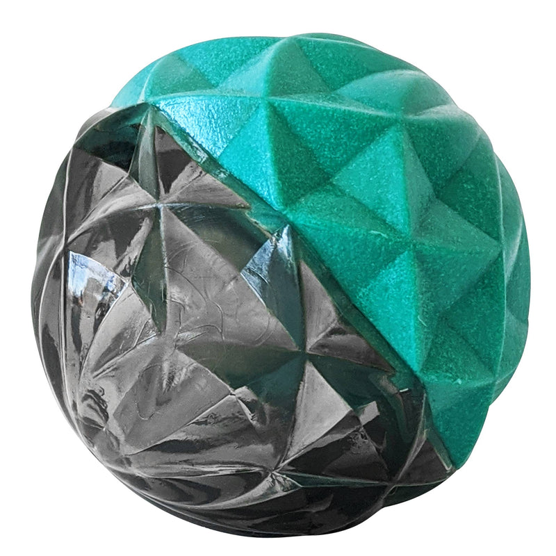 Geometric Design Textured Ball Dog Chew Toy - Small-1