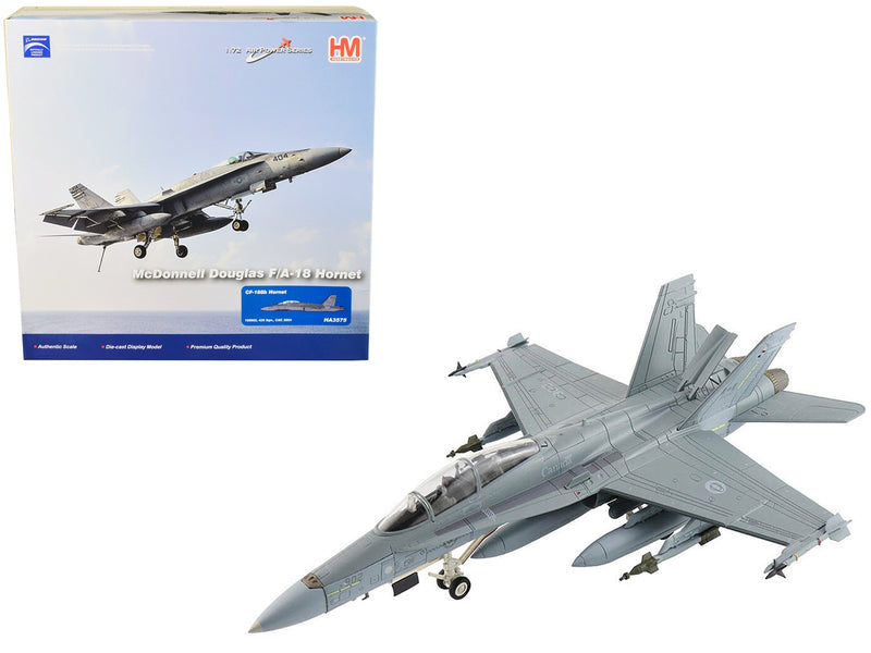 McDonnell Douglas CF-188b Hornet Fighter Aircraft "425 Squadron Canadian Armed Forces (CAF)" (2004) "Air Power Series" 1/72 Diecast Model by Hobby Master