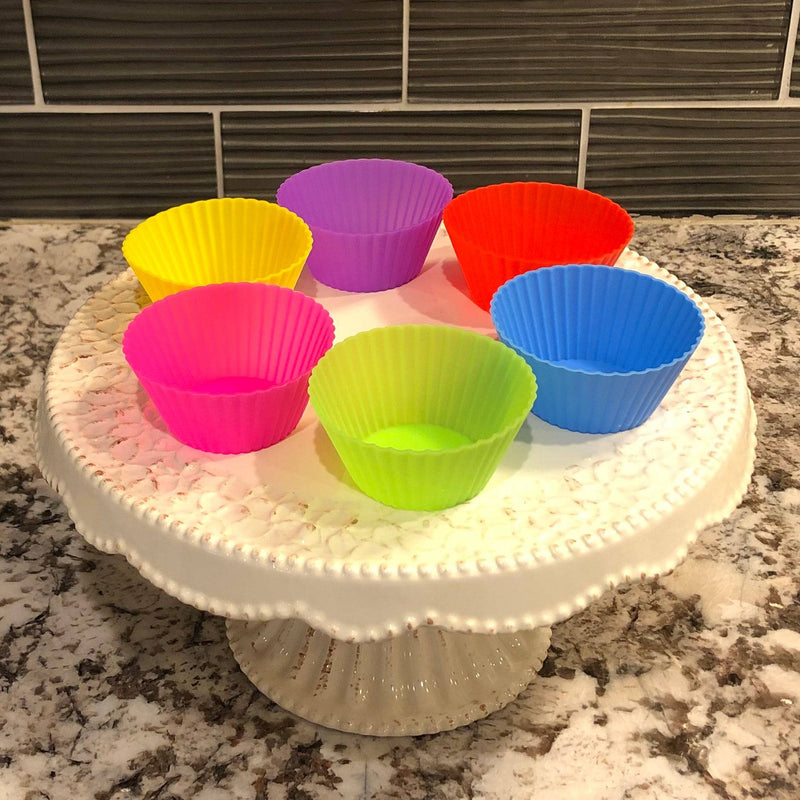 12 Reusable Silicone Baking Cups-4