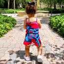 AnnLoren Girls Tie Dye 4th of July Shorts Jumpsuit Summer Romper-9