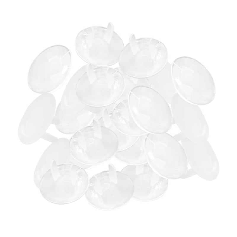 Outlet Plug Covers (40 Pack) Clear Child Proof Electrical Protector Safety Caps-2