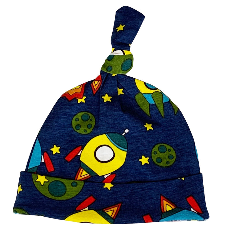 AnnLoren Baby Boys Layette Space Ship Onesie Pants Cap 3pc Gift Set Clothing-3