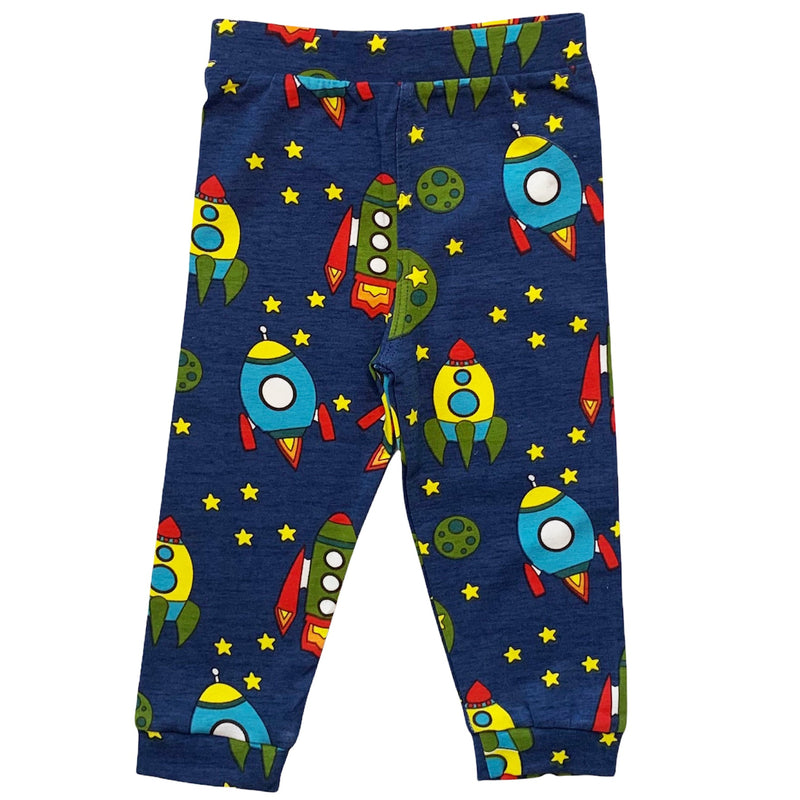AnnLoren Baby Boys Layette Space Ship Onesie Pants Cap 3pc Gift Set Clothing-4