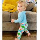 AnnLoren Baby Layette Boys Dinosaur Long Sleeve Onesie Pants Cap 3pc Gift Set-5