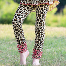 AnnLoren Baby Toddler Big Girls Boutique Leopard Ruffle Butt Leggings-6