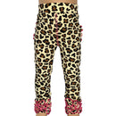 AnnLoren Baby Toddler Big Girls Boutique Leopard Ruffle Butt Leggings-3