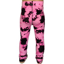 AnnLoren Baby Toddler Big Girls Boutique Black and Pink Tie Dye Leggings-7