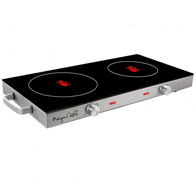 MegaChef Ceramic Infrared Double Electric Cooktop