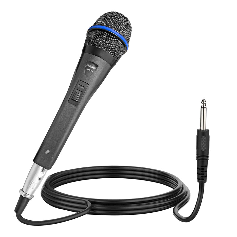 5 Core Dynamic Handheld Microphone Cardioid Unidirectional Mic Includes XLR Audio Cable - PM 619-0