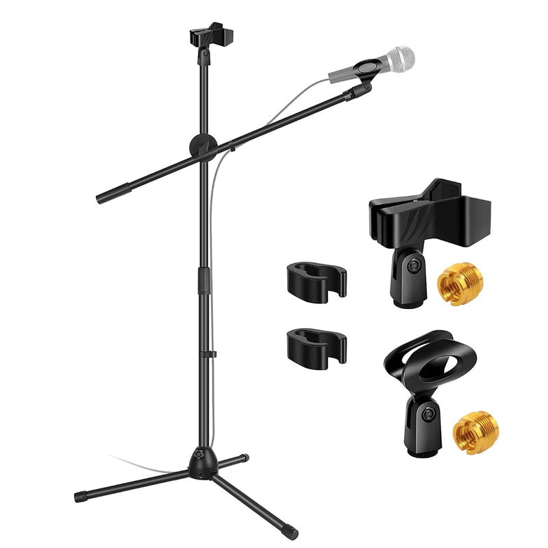 5Core  Microphone Stand - Universal Mic Stand and Height Adjustable Mic Arm Boom Arm MS DBL-0