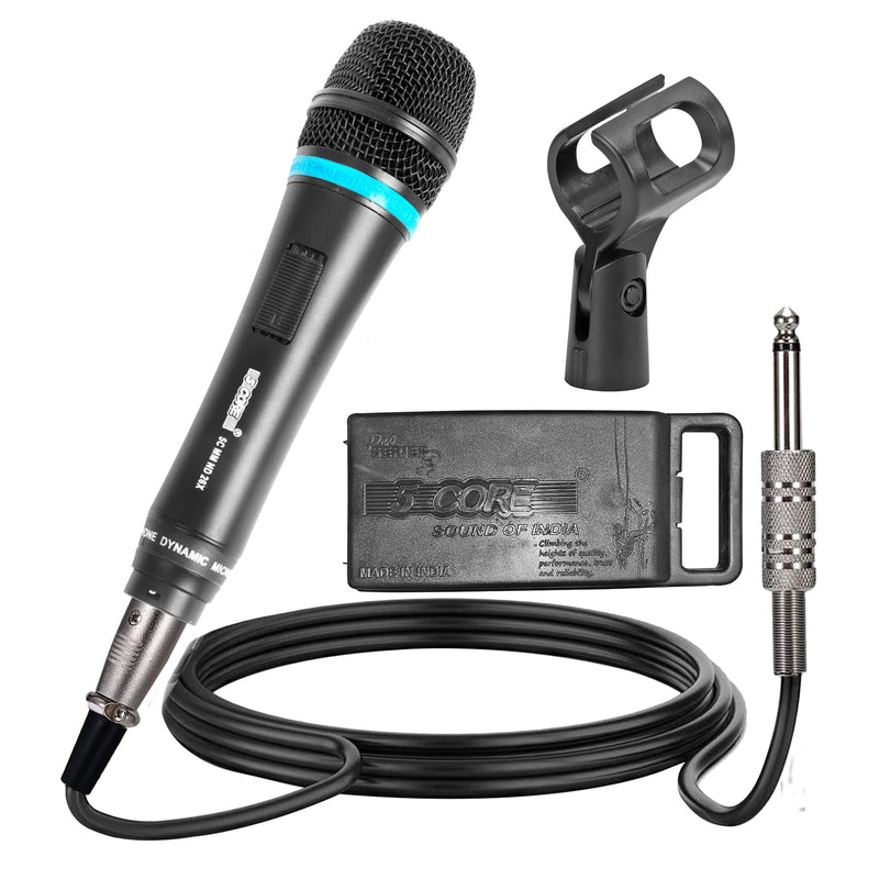 5Core Dynamic Microphone Cardioid Microphone Unidirectional Handheld Mic XLR Karaoke Microphone Singing ND-26X-0