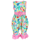 AnnLoren Baby Girls' Boutique Nautical Mermaid Sea Creatures Polka Dot Romper-0