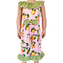 AnnLoren Girls Pretty as a Peach Capri Jumpsuit One Piece Outfit-0
