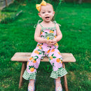 AnnLoren Boutique Pink Pretty as a Peach Baby/Toddler Girls Summer Romper-1