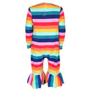 AnnLoren Girls Long Sleeve Rainbow Hearts Baby Toddler Romper One Piece-4