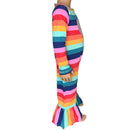 AnnLoren Girls Long Sleeve Rainbow Hearts Baby Toddler Romper One Piece-5