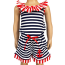 AnnLoren Girls Anchors Away Nautical Jumpsuit Summer Romper-3