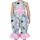 AnnLoren Baby Girls' Boutique Nautical Seashells & Swirl Romper-0