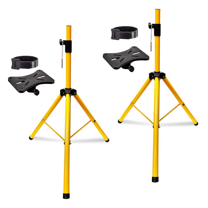 5 Core Speakers Stands 1 Piece Yellow Height Adjustable Tripod PA Monitor Holder for Large Speakers DJ Stand Para Bocinas - SS ECO 2PK YLW WoB-0
