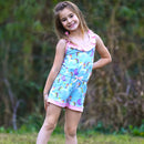 AnnLoren Little & Big Girls Jumpsuit Magical Unicorn Rainbows Spring Romper-5