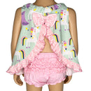 AnnLoren Baby and Big Girls Unicorn Swing Tank Top Spring Summer Separates-0