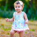 AnnLoren Baby and Big Girls Unicorn Swing Tank Top Spring Summer Separates-5