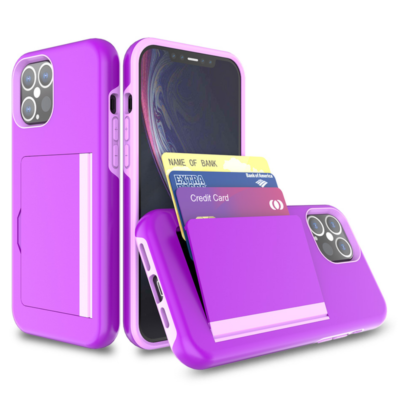iPhone Hard Back Phone Case with ID/Credit Card Holder (iPhone12 Pro or iPhone12 Pro Max)-0
