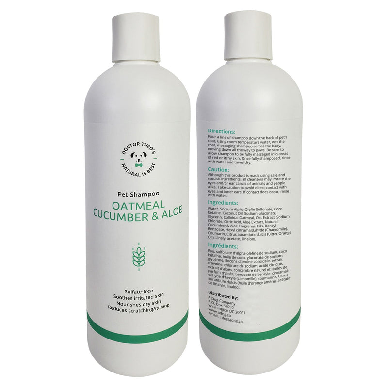 Dog Shampoo - Oatmeal, Cucumber & Aloe - Made in USA - 16 oz-1