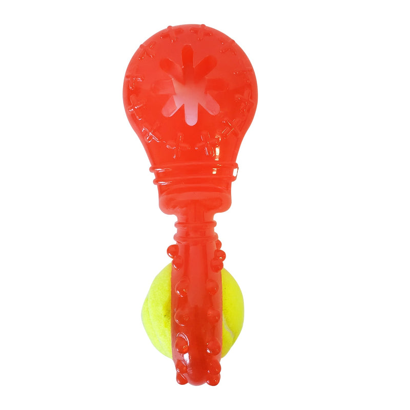 Eco-Friendly Squeaky TPR Tennis Ball Dog Toy with Treat Fill-2