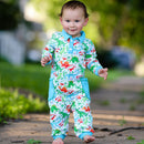 Dinosaur T Rex long sleeve Collar Baby/Toddler Boys Romper-1