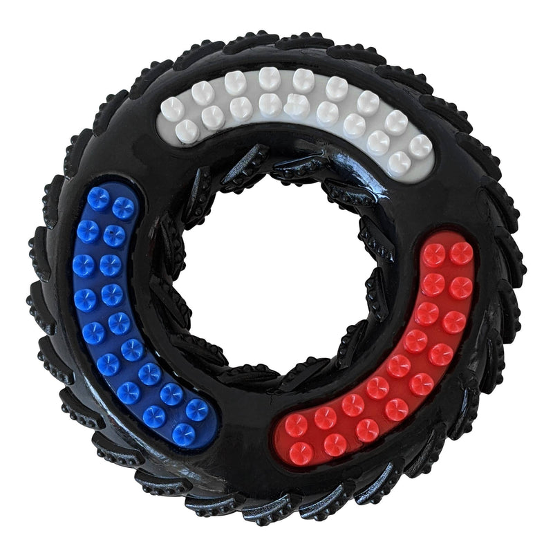 TPR Textured Dog Chew Toy - "Tire of Fun"-0
