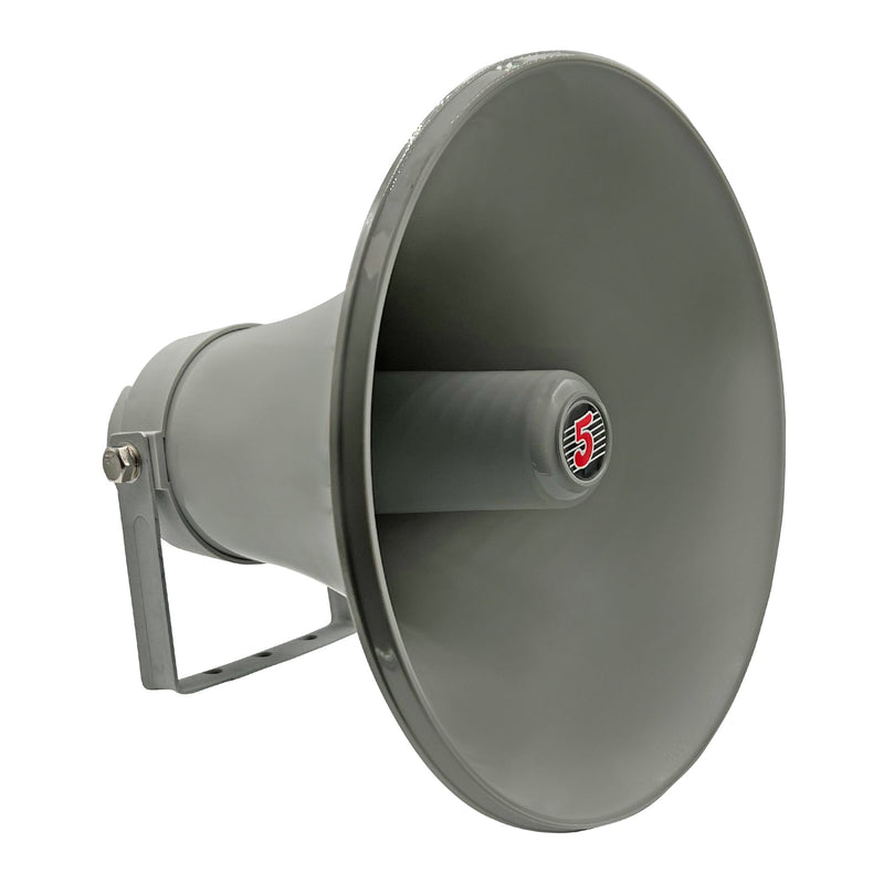 5 Core Indoor Outdoor PA Horn Circular Speaker 12" 35W Power Loud Sound Driver Horns w/ 400Hz-5KHz Frequency 8 Ohm Weatherproof Vehicle SIREN -UHC 300-0