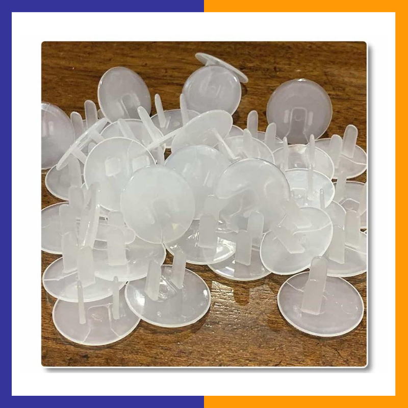 Outlet Plug Covers (40 Pack) Clear Child Proof Electrical Protector Safety Caps-1