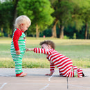 AnnLoren Baby Toddler Boys Unisex Long Sleeve Rudolf the Reindeer Christmas Romper-6