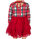 Boutique Red Plaid Tutu Dress Christmas Holiday Dress-2