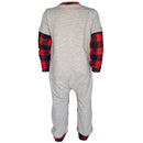 AnnLoren Baby Boys Unisex Holiday Christmas Reindeer Plaid Cotton Romper-6