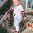 AnnLoren Baby Boys Unisex Holiday Christmas Reindeer Plaid Cotton Romper-2
