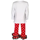 AL Limited Girls LOVE Christmas Top & Red Polka Dot Ruffle Pants Set-8