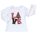 AL Limited Girls LOVE Christmas Top & Red Polka Dot Ruffle Pants Set-9