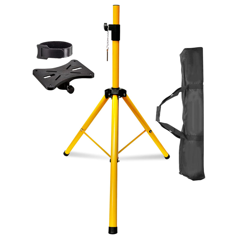 5 Core Speakers Stands 1 Piece Yellow Heavy Duty Height Adjustable Tripod PA Speaker Stand For Large Speakers DJ Stand Para Bocinas Includes Carry Bag- SS HD 1 PK YLW BAG-0