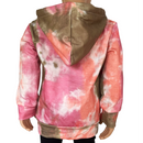 Girls Boutique Pink Green Tie Dye Hoodie Sweatshirt Top-2