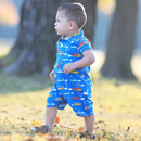 AnnLoren Automobile Cars Trucks Spring Collar Baby Boys Romper Toddler Jumpsuit-5