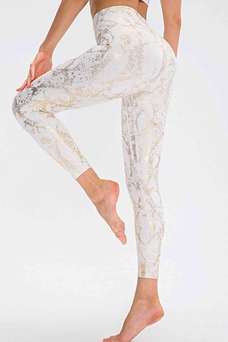 Animal Print Active Pants-1