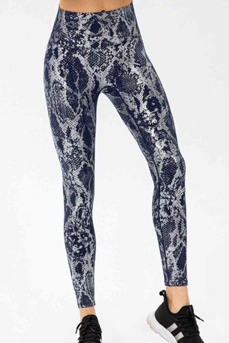 Animal Print Active Pants-5